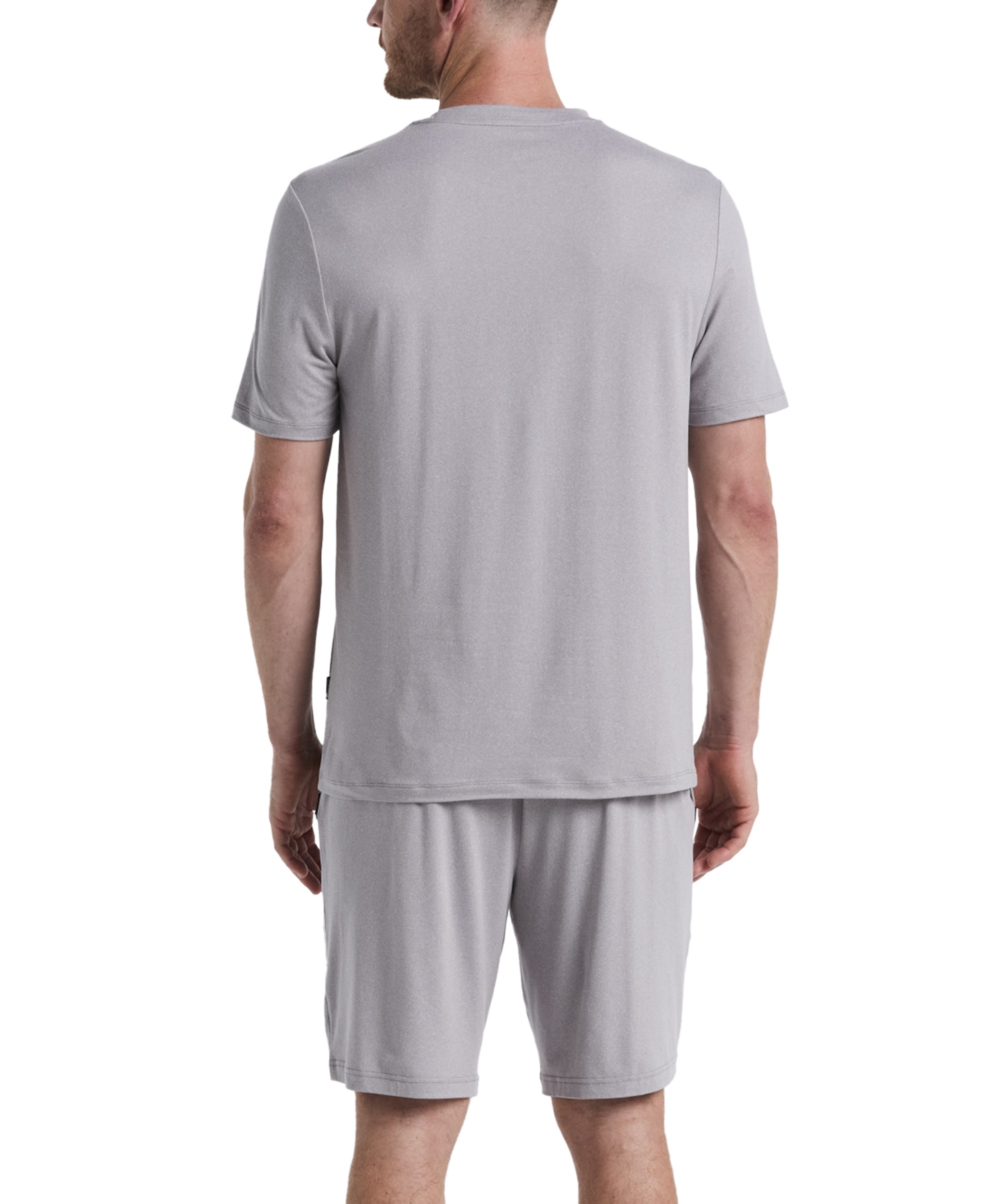 Perry Ellis Portfolio Men's Drawstring Pajama Shorts In Gray