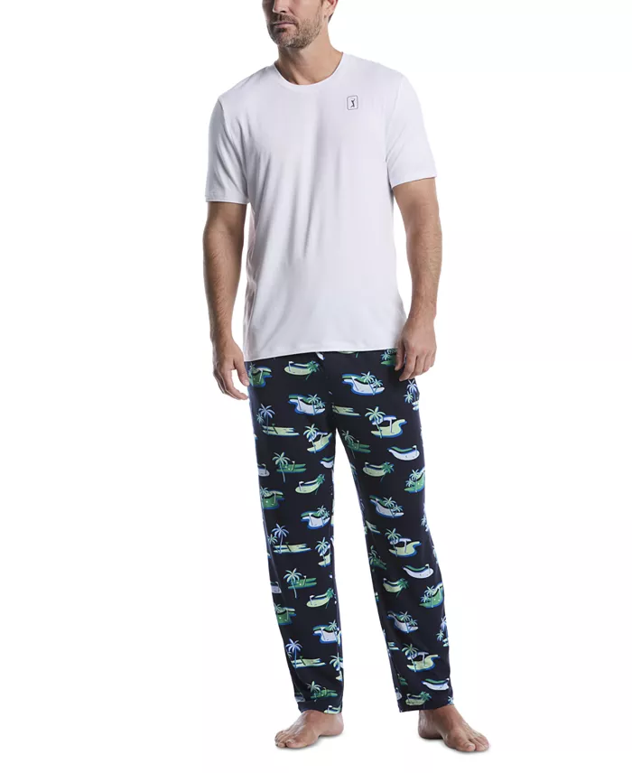 Men's Soft Touch Beach Course Golf Pajama Set