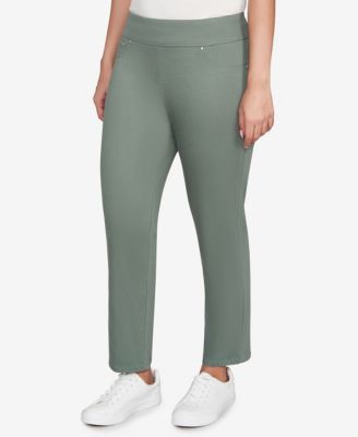 Petite Soft Denim Faux Pocket Pants