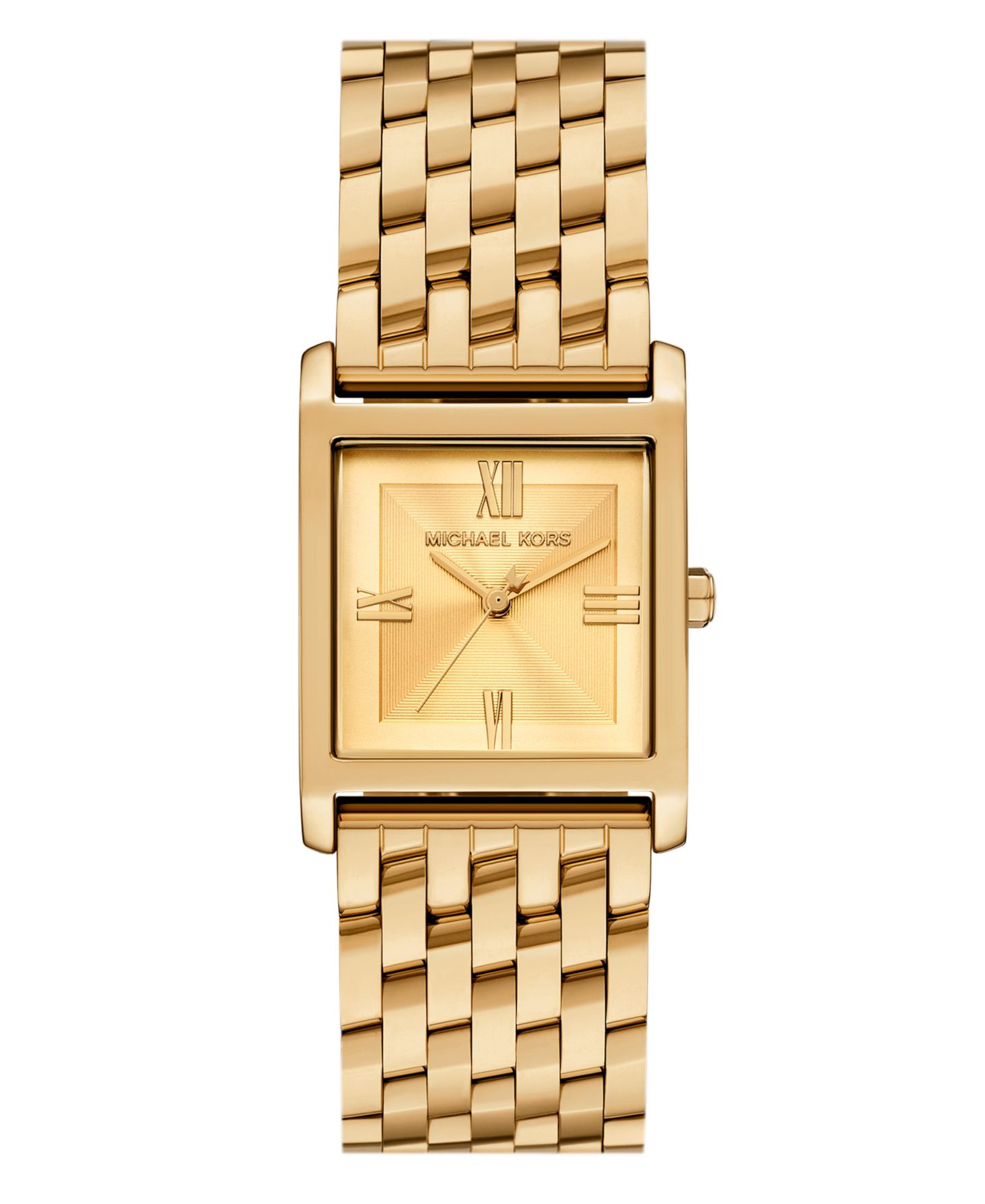 Женские часы Michael Kors Georgie Three-Hand Gold-Tone Stainless Steel Watch, 27mm — фото 1
