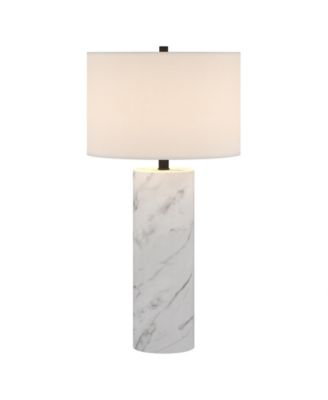 Elise 29.5" Metal Table Lamp with Fabric Shade