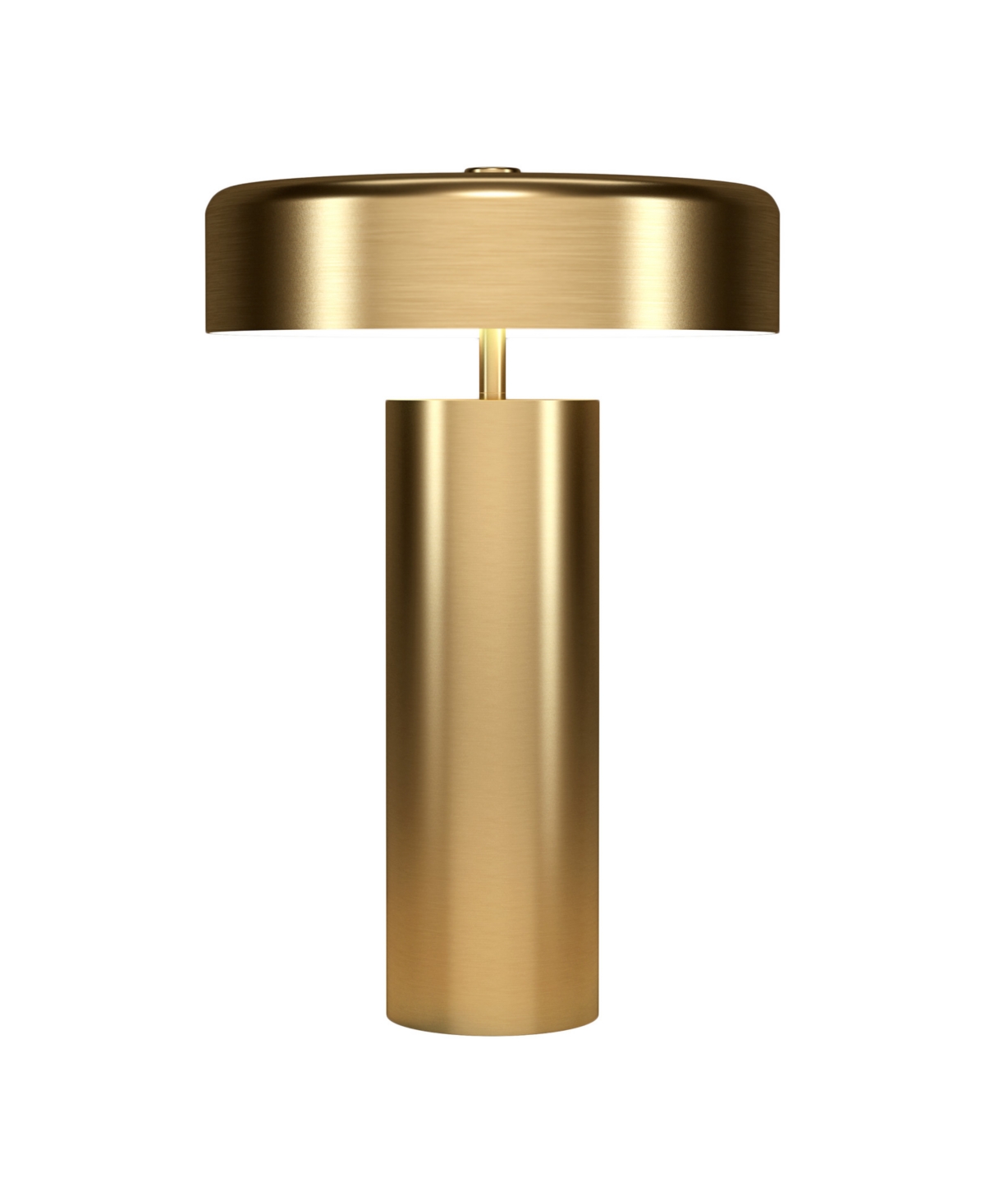 Hudson & Canal Nash 23.75" Metal Table Lamp With Metal Shade In Gold