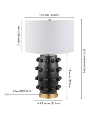 Farrington 25.5" Ceramic Table Lamp with Fabric Shade