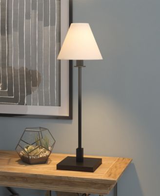 Clement 28" Metal Table Lamp with Fabric Shade