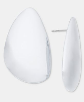Rhodium Teardop Stud Earrings, Macy’s Exclusive