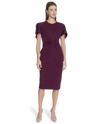 Calvin Klein - Women's Scuba Crepe Midi Sheath Dress