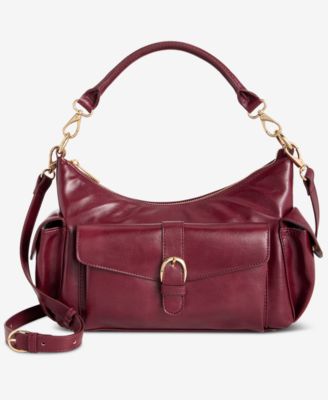 Jynna Medium Glazed Shoulder Bag, Exclusively at Macy's