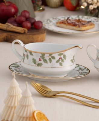 Holly & Berry Gold Gravy With Tray (2 Pcs), 13 oz.