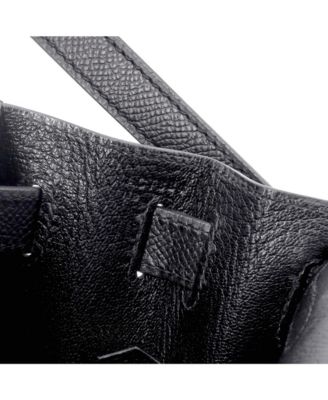 Pre-Owned Hermes Kelly 28 Handbag Black Epsom with Gold Hardware