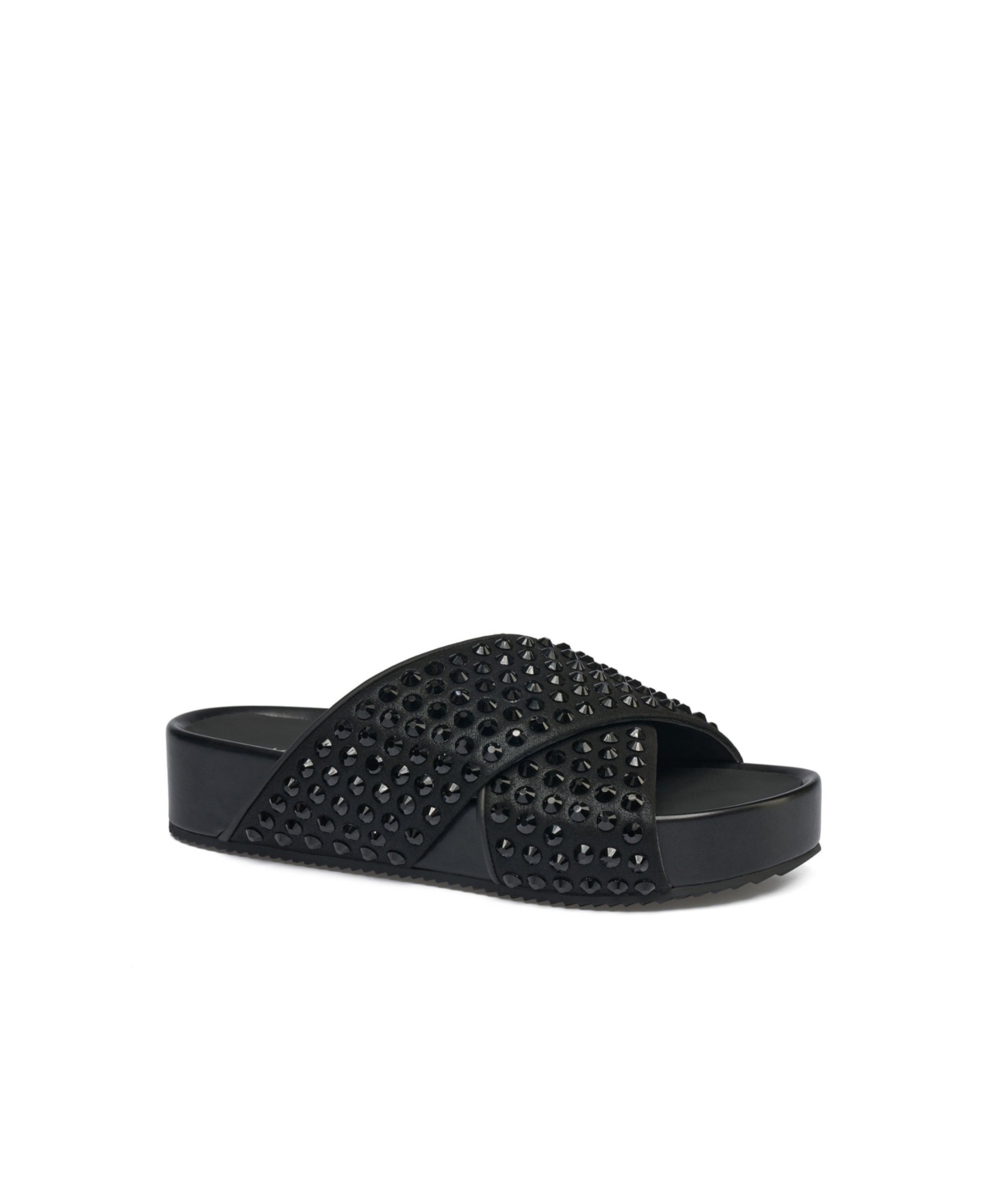 Selina Sandal - Brown/white leather