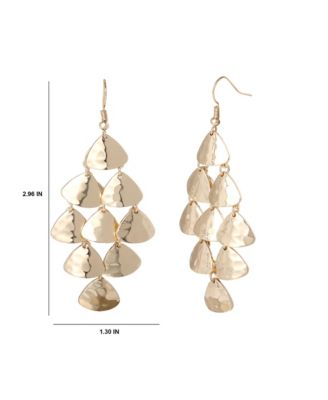 Layered Triangle Drop Earrings