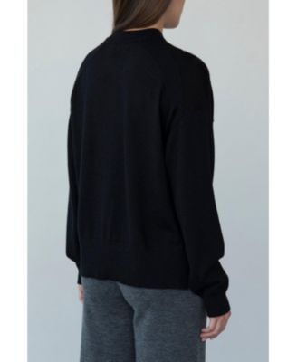 Women's 's Crew Neck Boxy Sweater