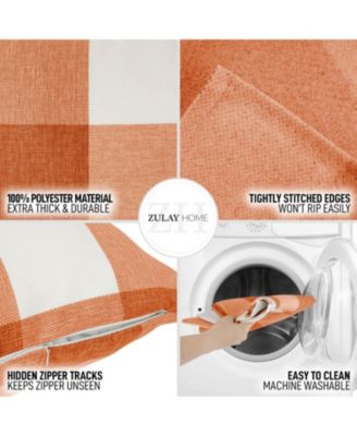 16 x 16 inches 2 Pack Buffalo Plaid Throw Pillow Outdoor & Indoor Covers