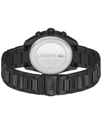 Men's Boston Black Ionic Plated Stainless Steel Bracelet Watch, 42mm