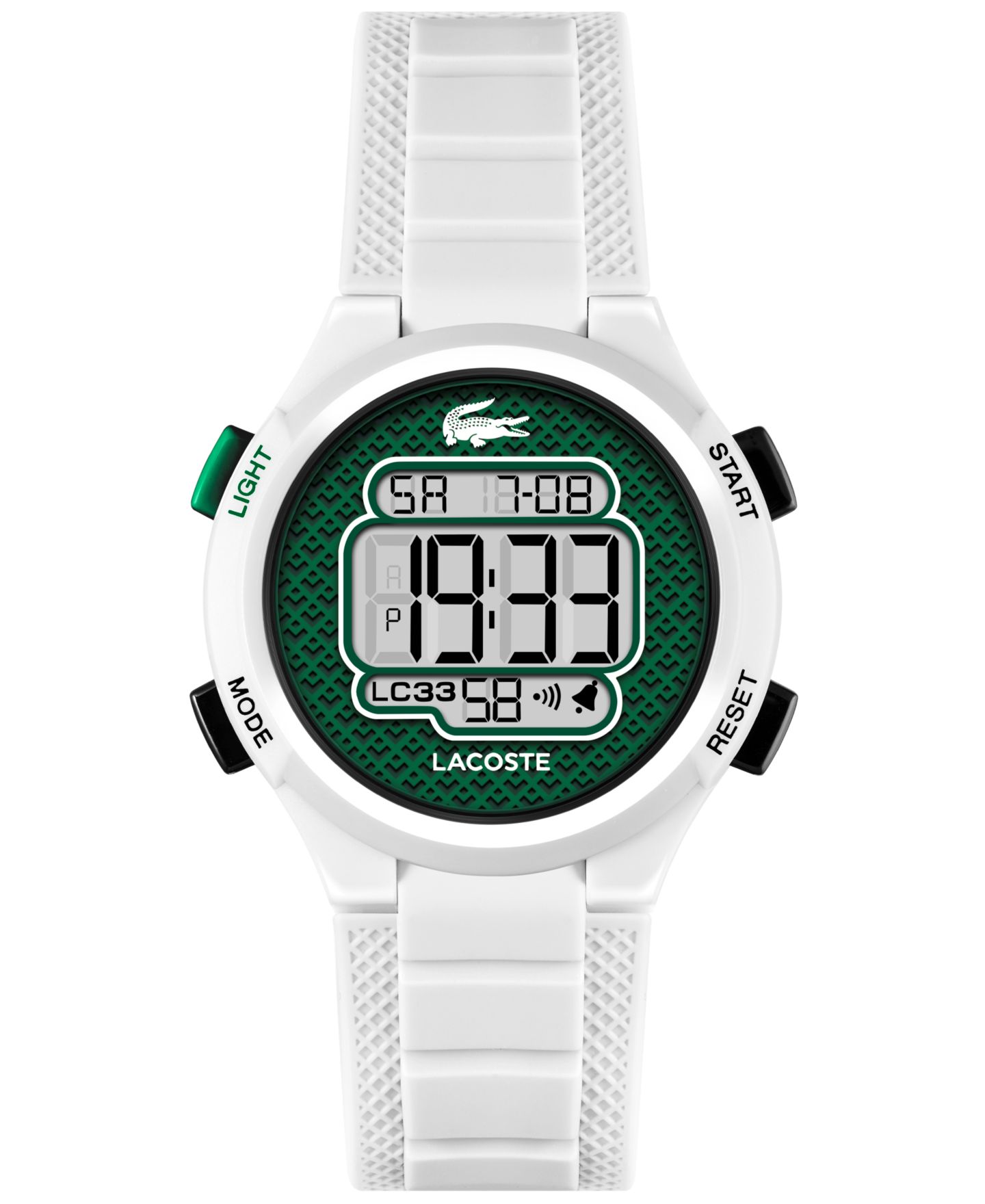 Детские часы Lacoste LC33 на белом силиконовом ремешке, 32.6 мм — фото 1