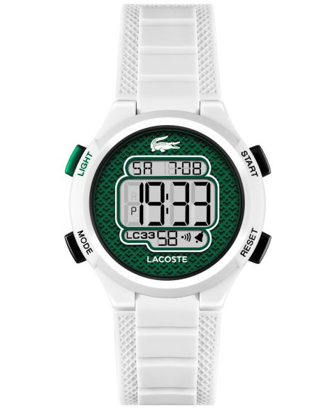 Детские часы Lacoste LC33 на белом силиконовом ремешке, 32.6 мм