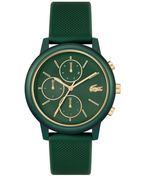 Мужские часы Lacoste L.12.12 Move Green Silicone Strap Watch, 42mm