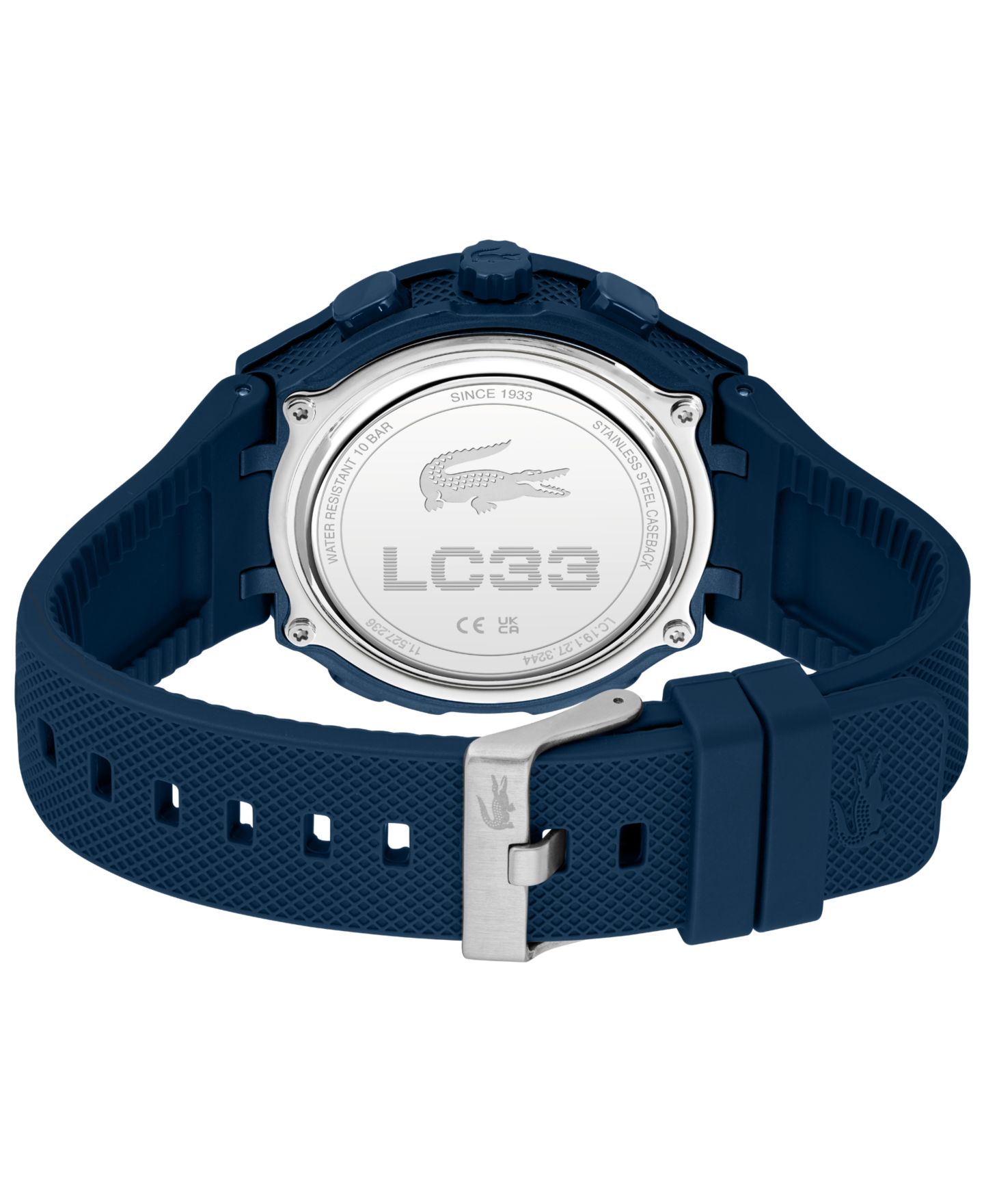 Мужские часы Lacoste LC33 Navy Silicone Strap Watch, 44.8mm — фото 6