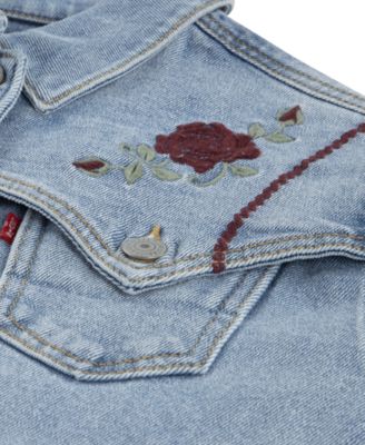 Big Girls Oversized Western Trucker Jacket