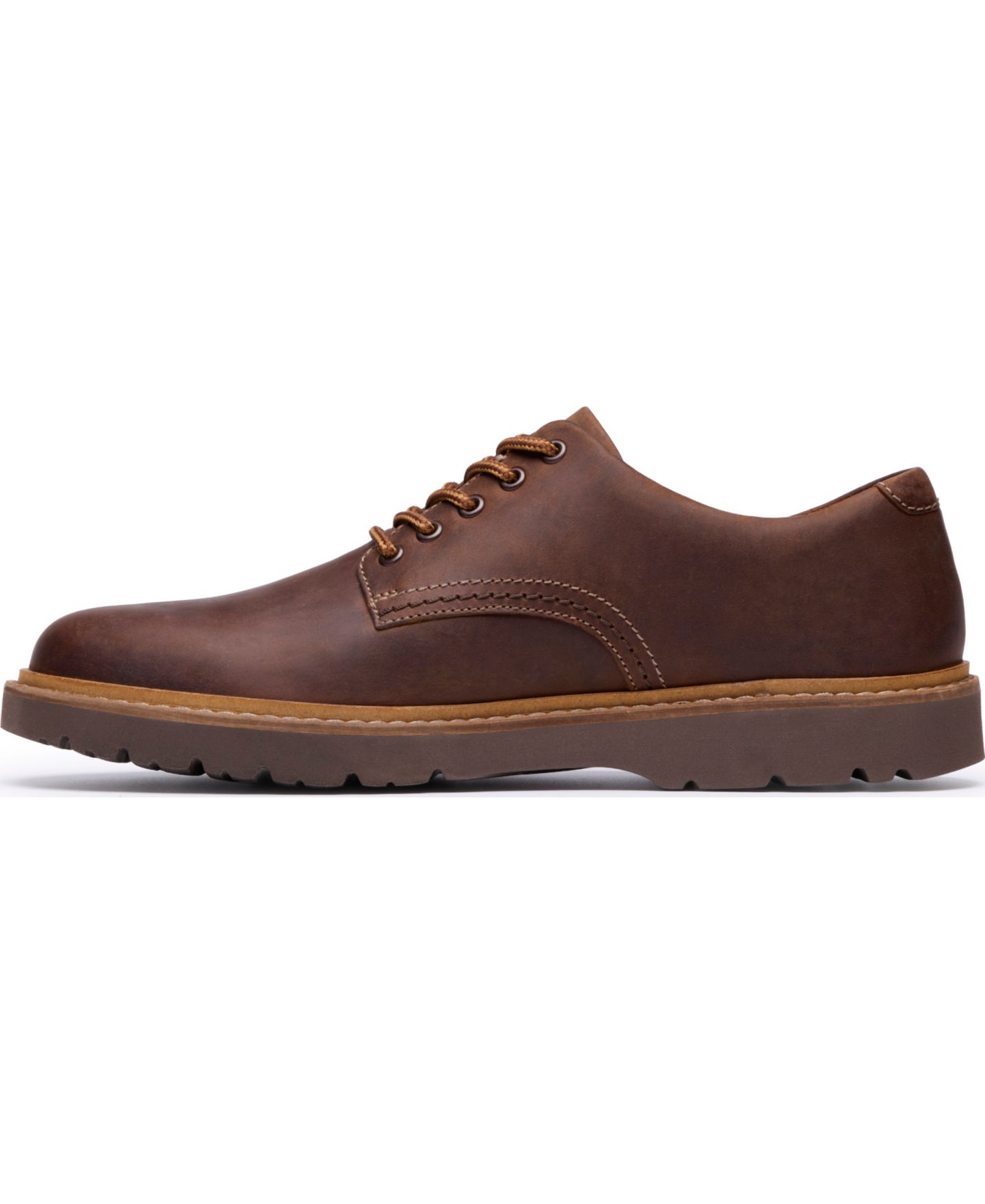 Мужское платье Clarks Weltridge Low Dress Casual Derby Shoe, цвет: Кожаный — фото 3