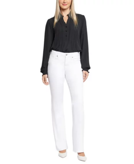 Petite Balloon Ankle Denim Jeans - Optic White