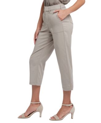 Petite Utility Straight Cropped Pants