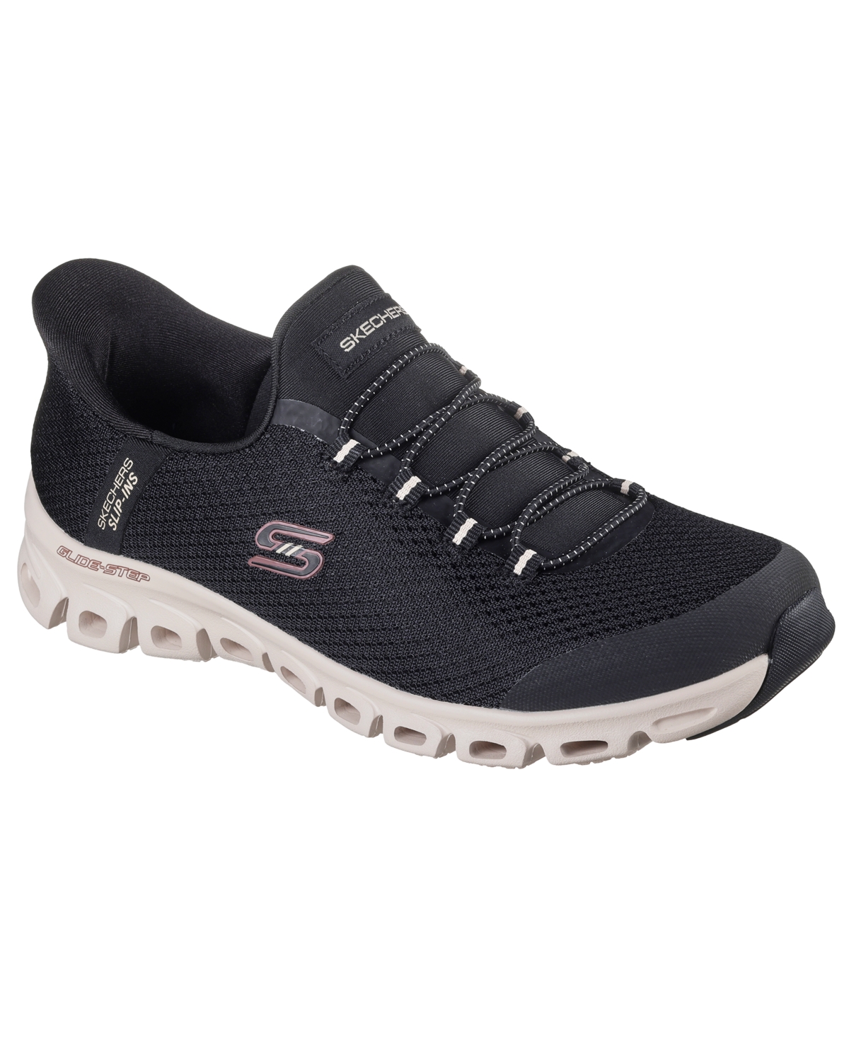 Women's Slip-Ins: Glide-Step - Vibey Athletic Walking Sneakers from Finish Line - Black
