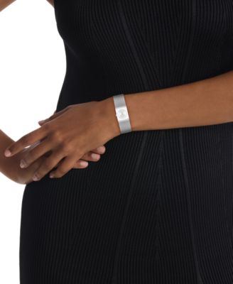 Women's CK Pulse Silver Tone Stainless Steel Mesh Bracelet Watch 21.5mm