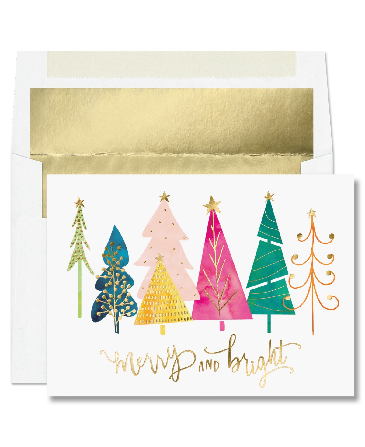 Masterpiece Studios Merry Bright Treeline Holiday Boxed Cards