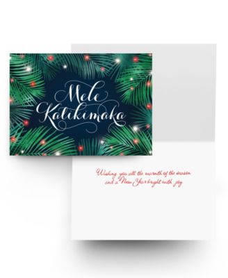 Tropical Merry Christmas Holiday Boxed Cards