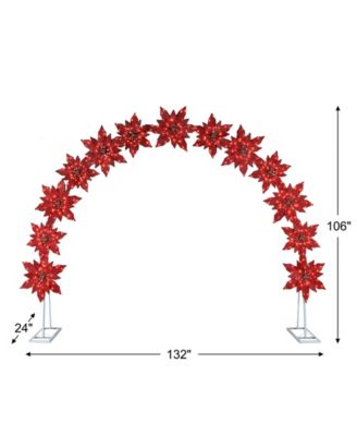 Poinsettia Illuminated Arch