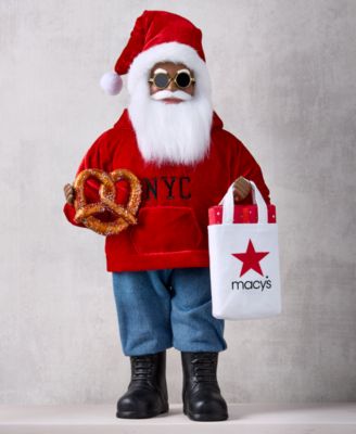 Heritage African American NYC Hoodie Santa, Macy's Exclusive 