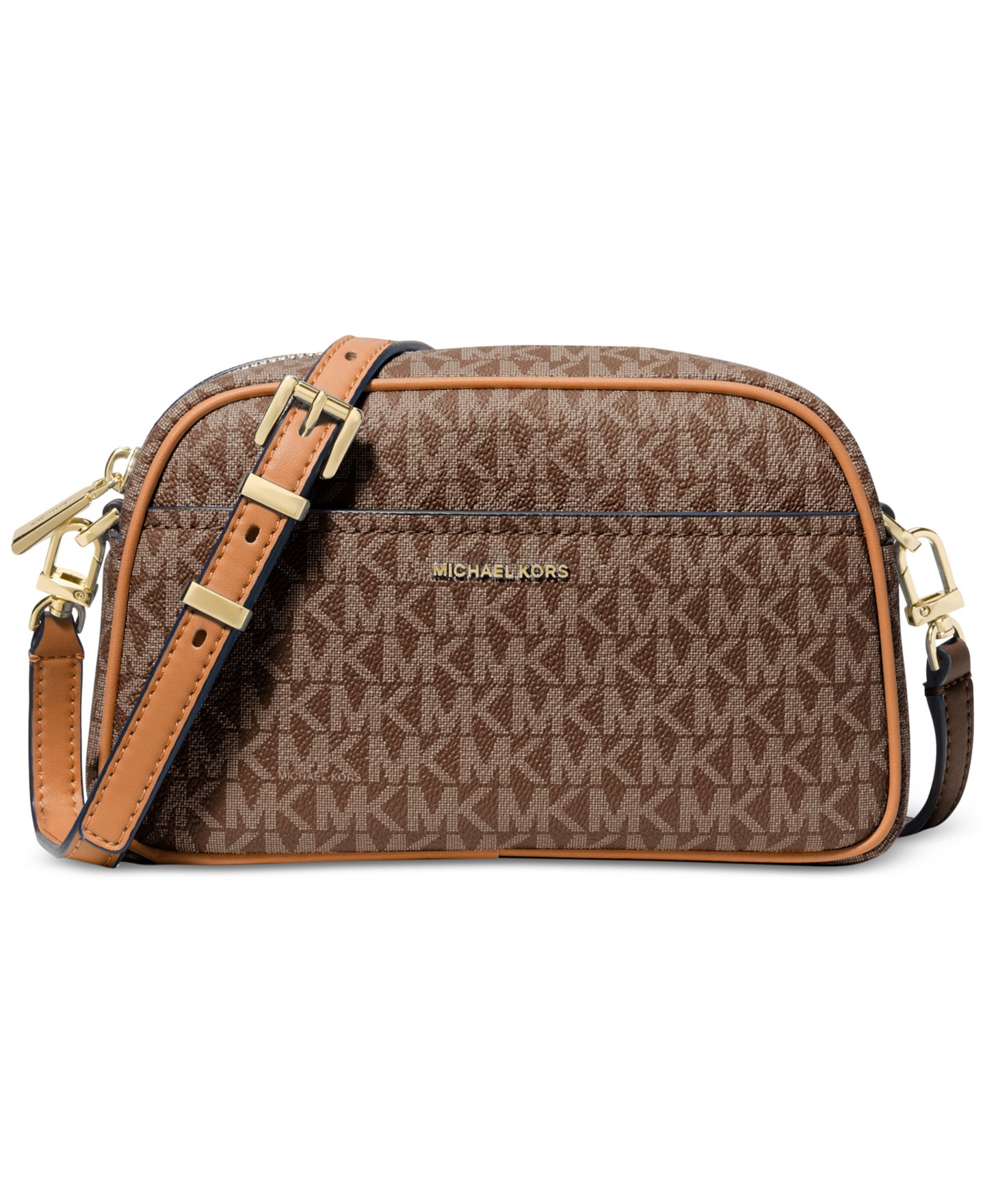 Женская сумка Michael Kors Jet Set Small Camera Crossbody, цвет: Коричневый — фото 1