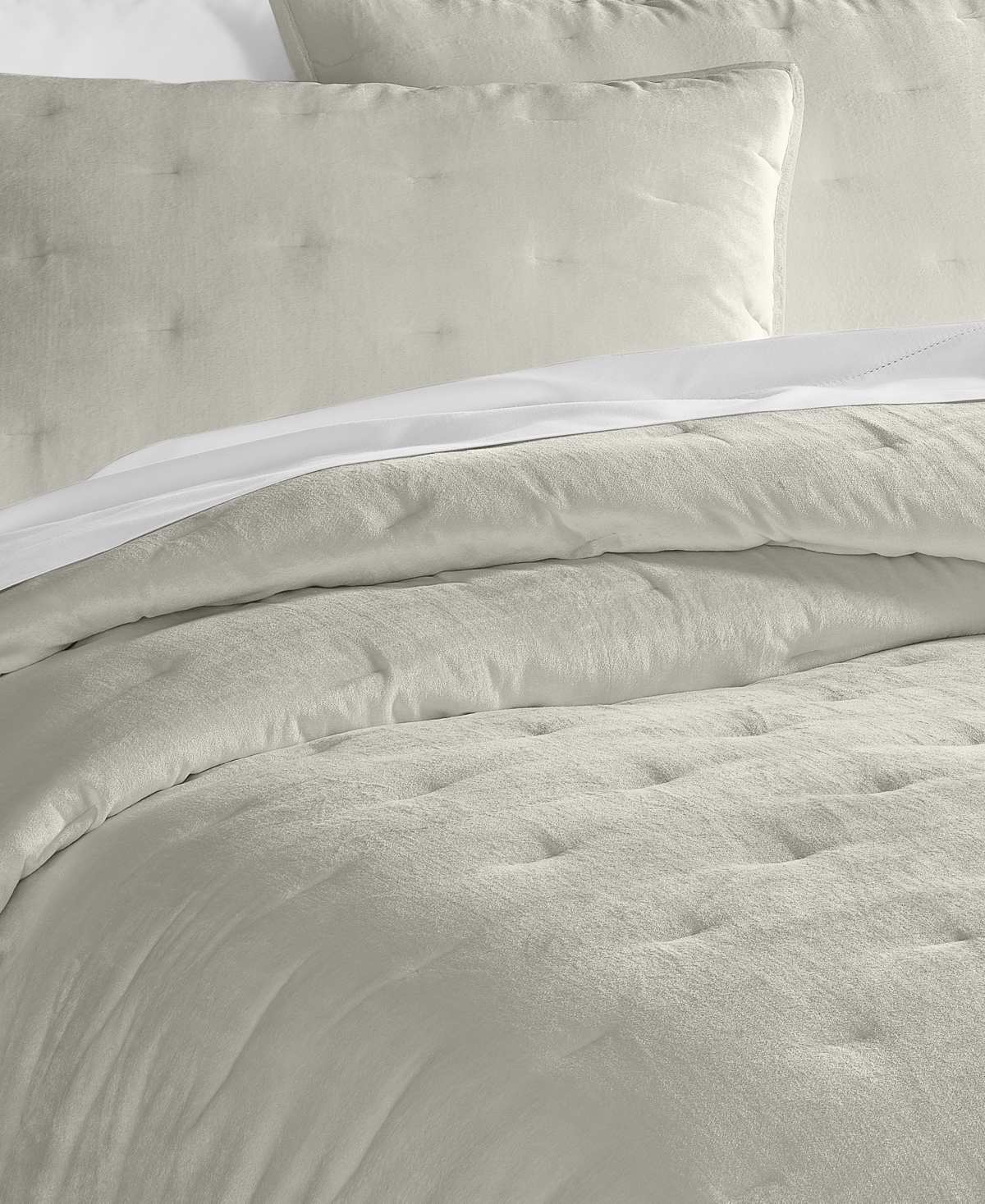 Hotel Collection Velvet 3-pc. Coverlet Set, King, Macy's Exclusive In White