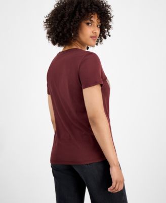 Women's Panther Moon Studded Easy T-Shirt