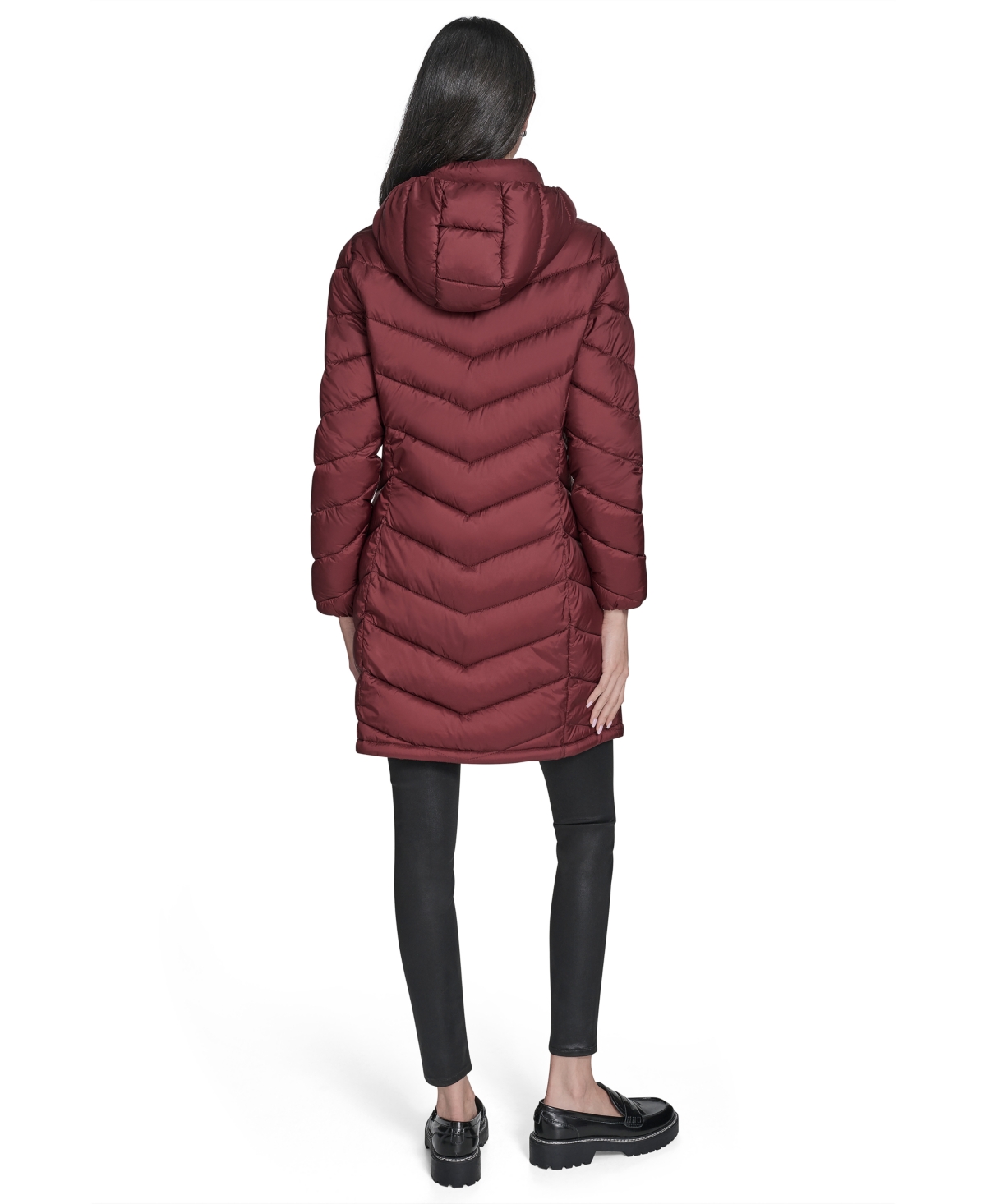 Charter Club Women's Packable Hooded Puffer Coat, Created For Macy's In Red