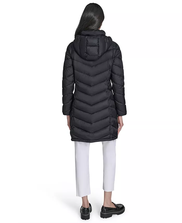 Women's Packable Hooded Puffer Coat - thumbnail 3