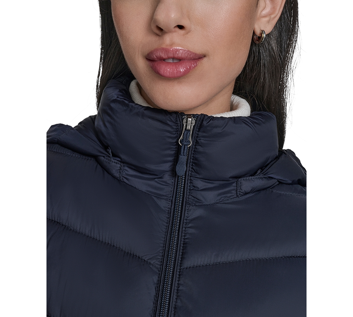 Charter Club Women's Packable Hooded Puffer Coat, Created For Macy's In Blue