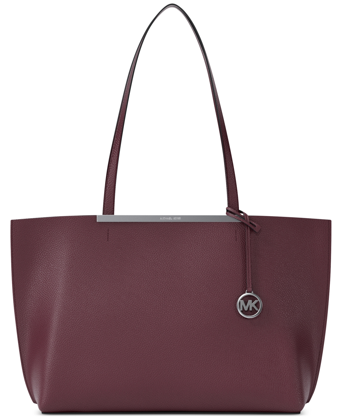 Michael Kors Michael  Evelyn Extra Large East West Top Zip Tote In Burgundy