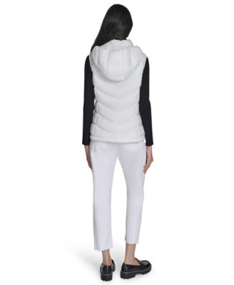 Women's Packable Hooded Puffer Vest, Created for Macy's