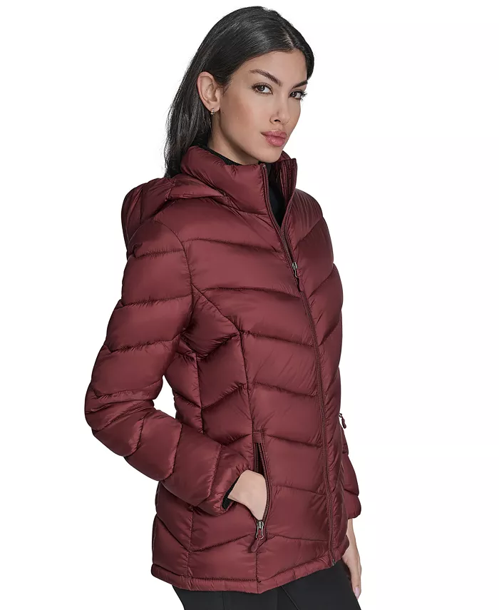 Women's Packable Hooded Puffer Coat - thumbnail 9