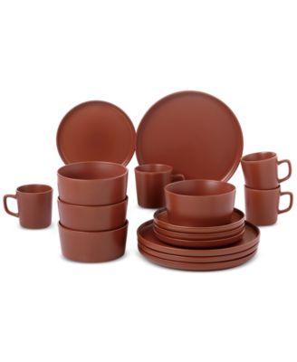 Red 16-Pc. Dinnerware Set, Service for 4