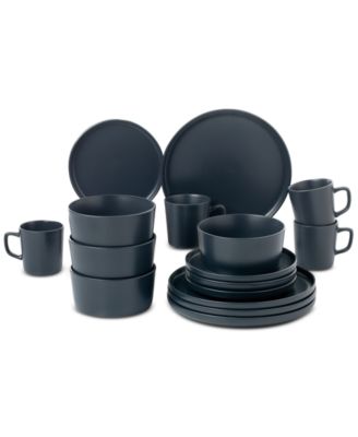 Grey 16-Pc. Dinnerware Set, Service for 4