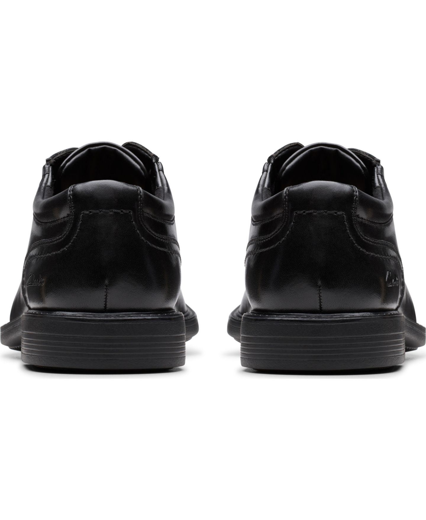 Мужские туфли Clarks Dresslite Apron Dress Shoe, цвет: Чёрный кожаный — фото 5