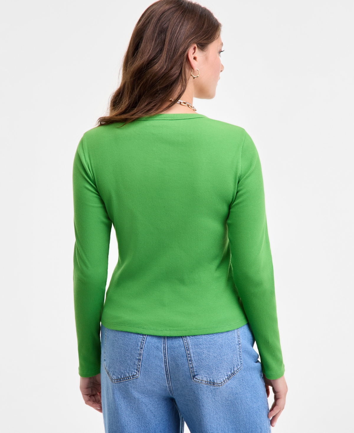 On 34th Women's Ribbed Striped Cardigan, Macy's Exclusive In Green