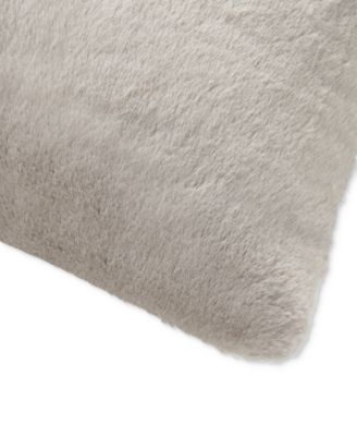 Orly Patchwork Faux Fur Bolster Decorative Pillow, 16" x 30"