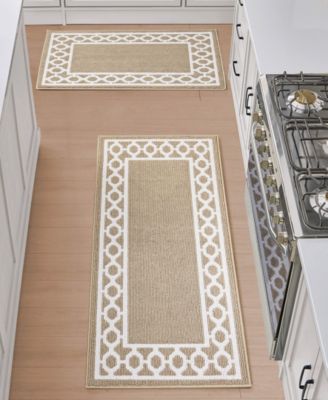 Christine Trellis Border Tufted 2-Pc. Runner Set