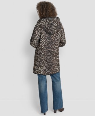 Women's Hooded Toggle Quilted Coat