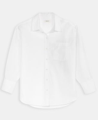 Women's Cotton Poplin Relaxed Shirt, Macy's Exclusive