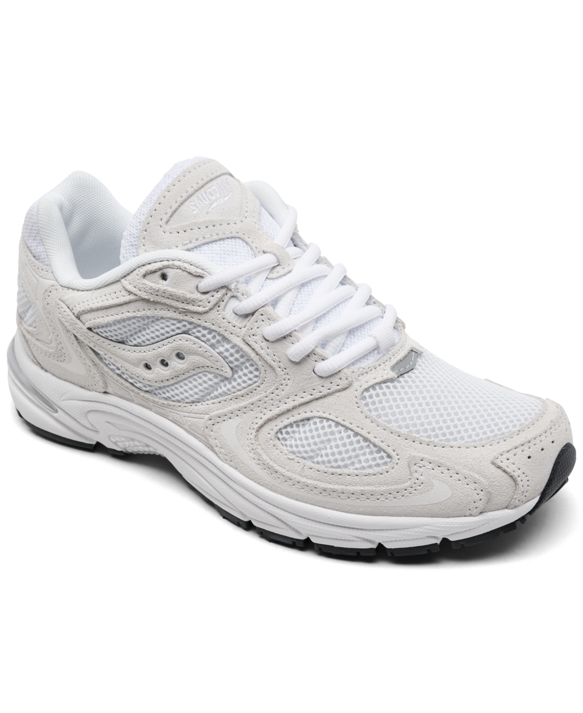 Saucony Women's Grid Jazz 9 Suede Casual Sneakers From Finish Line In White